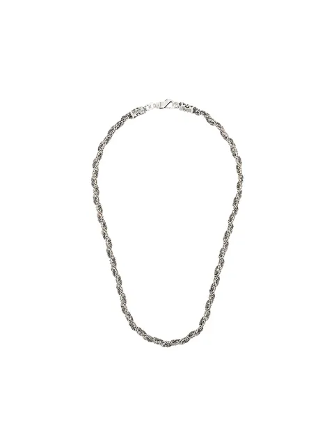 Emanuele Bicocchi collar con diseño trenzado