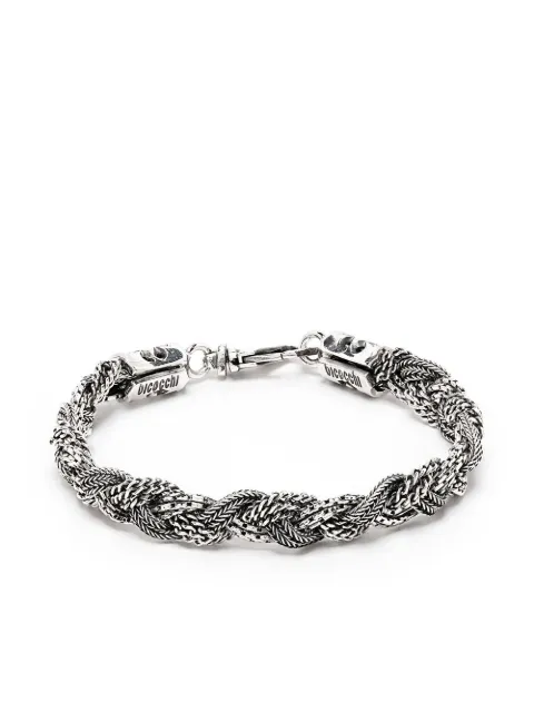 Emanuele Bicocchi pulsera con diseño trenzado