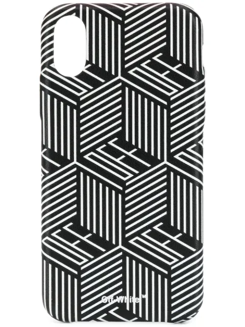 Off-White graphic logo printed iPhone X case