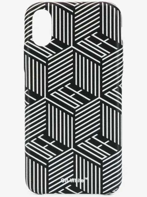 Off-White graphic logo printed iPhone X case