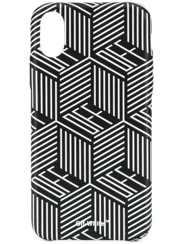 Off-White ロゴ iPhone X ケース | ブラック | FARFETCH JP