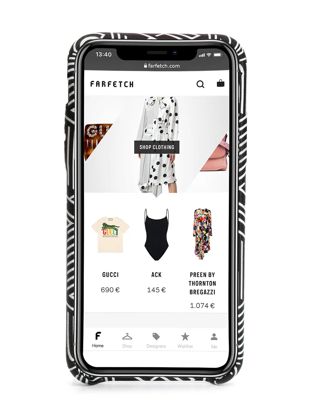 Off-White graphic logo printed iPhone X case | Women | Image 2