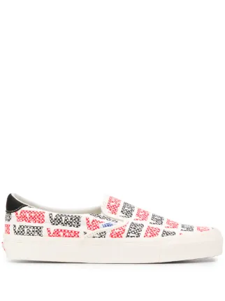 vans shoes with logo all over