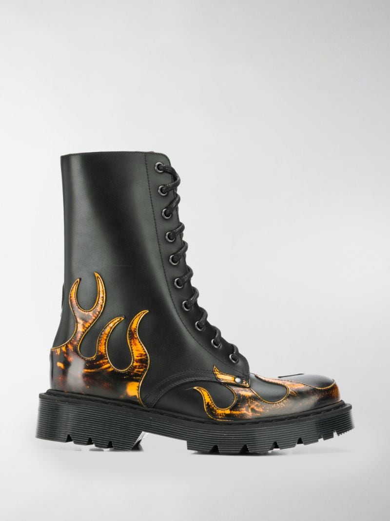 VETEMENTS fire army boots black | MODES