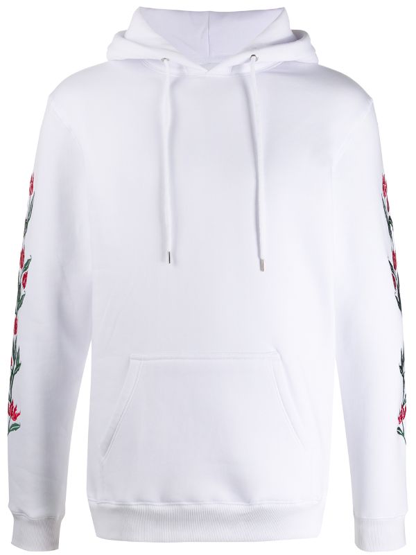 embroidered floral sweatshirt