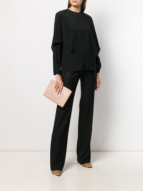 STELLA MCCARTNEY WIDE LEG TAPERED TROUSERS