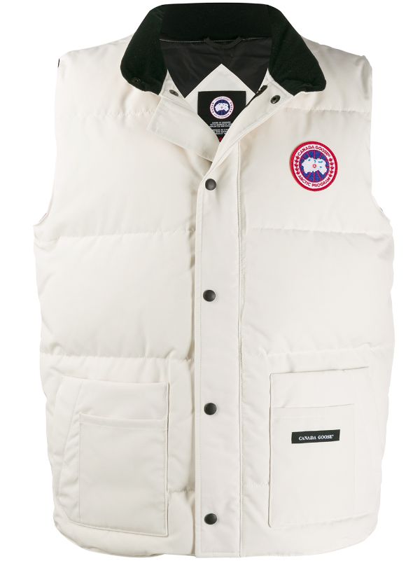 canada goose white body warmer