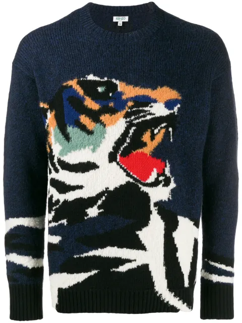 Kenzo tiger intarsia jumper