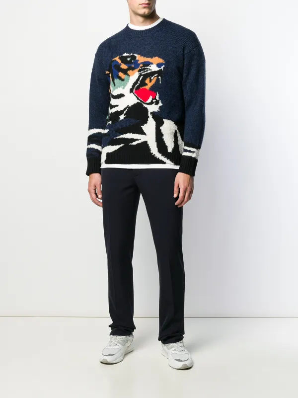 kenzo intarsia sweater