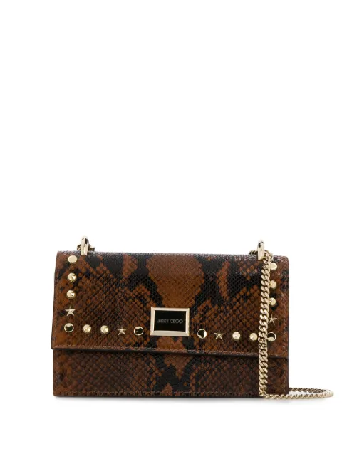 JIMMY CHOO LENI SNAKE PRINT BAG