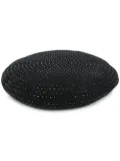 Saint Laurent crystal embellished beret - Black
