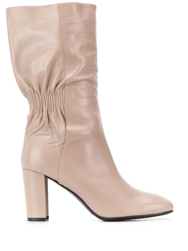 Albano Elasticated Panel Boots | L'Autre Chose Elasticated leather over the knee boots Buy