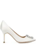 Manolo Blahnik Hangisi buckle pumps - White