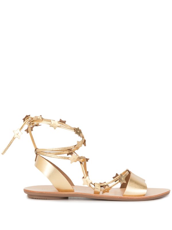 loeffler randall gold sandals
