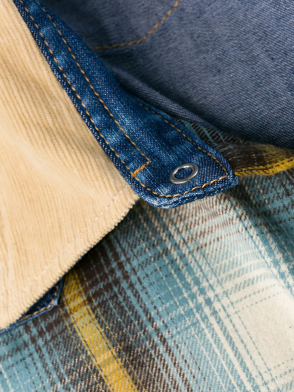 Patchwork Button Shirt