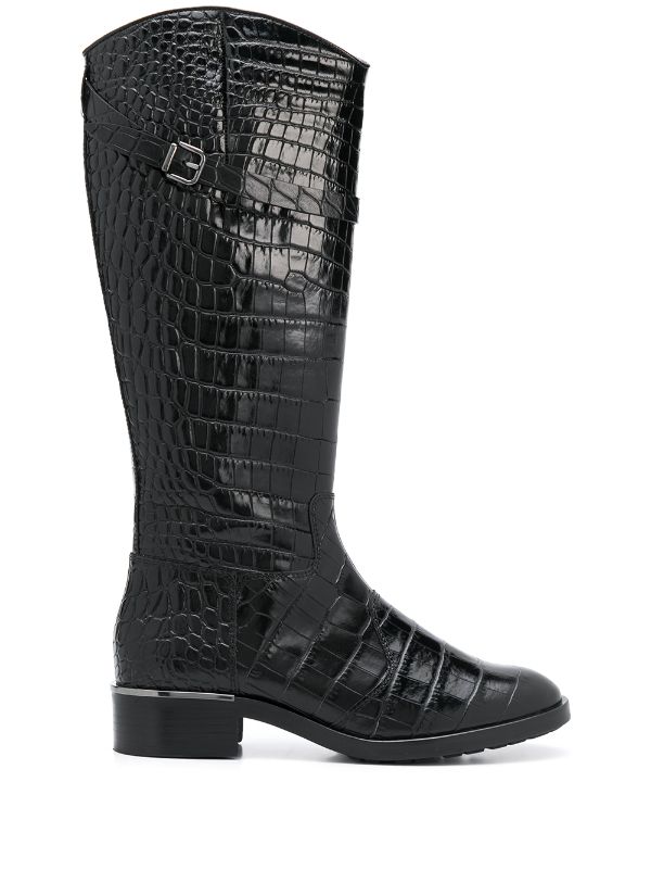 crocodile riding boots