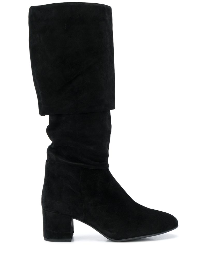 Hogl Folded Ankle Boots In Black