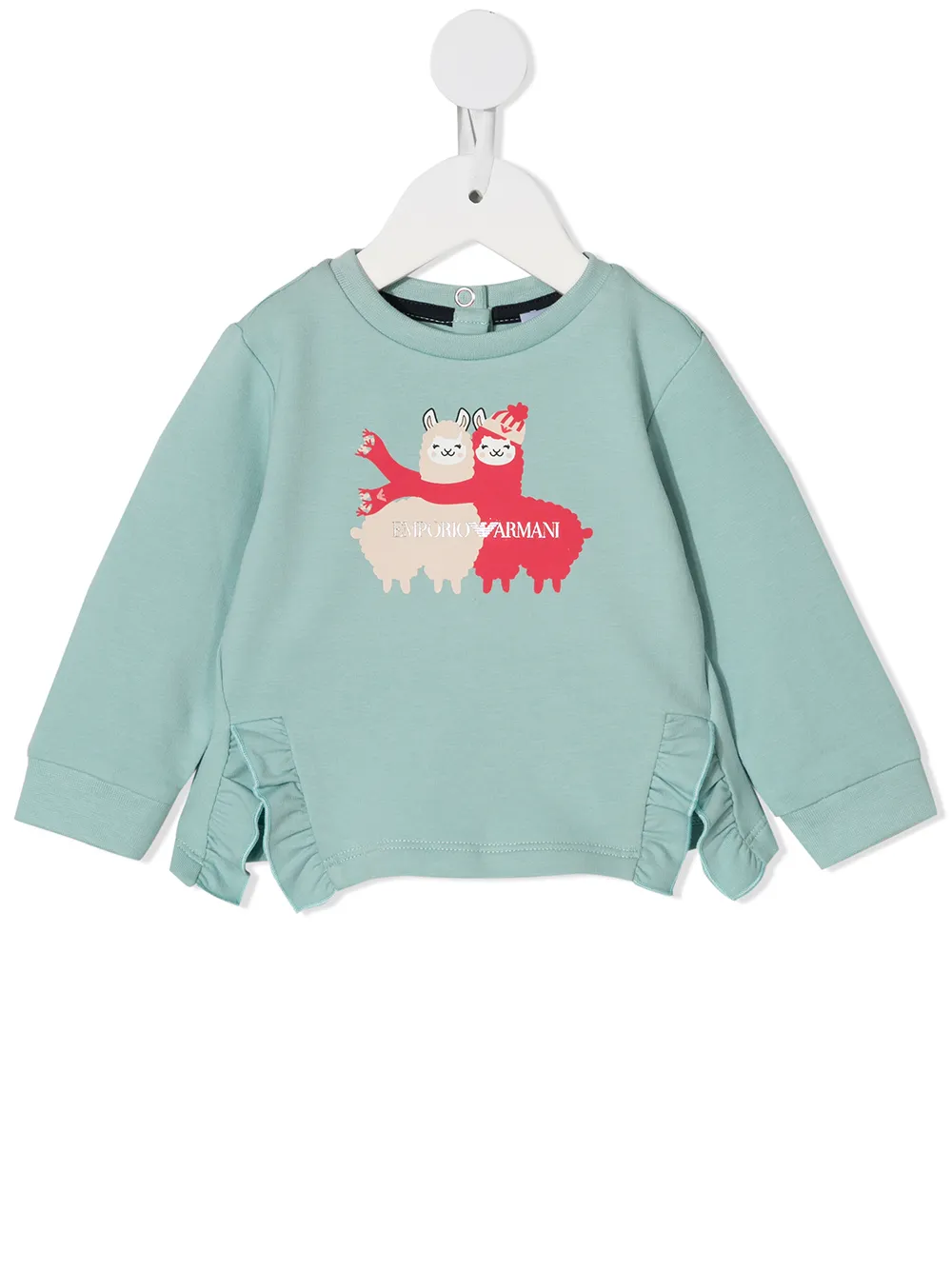 

Emporio Armani Kids Llama print sweatshirt - Green