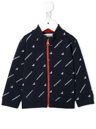 armani all over print sweatshirt