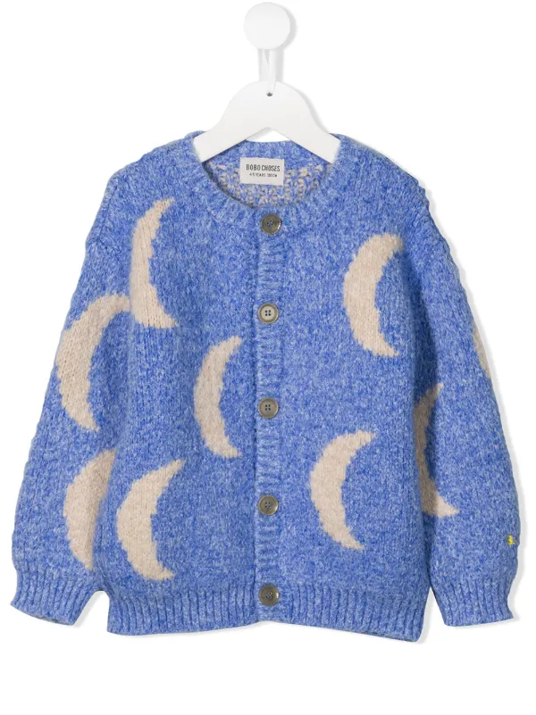 moon jacquard cardigan