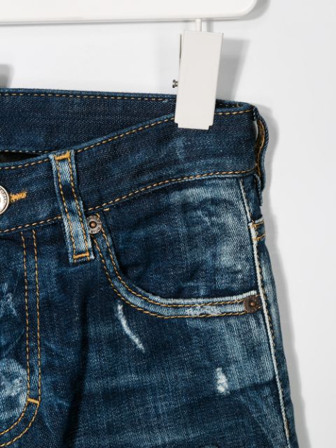 Dsquared2 Kids Distressed Patch Jeans | Farfetch.com