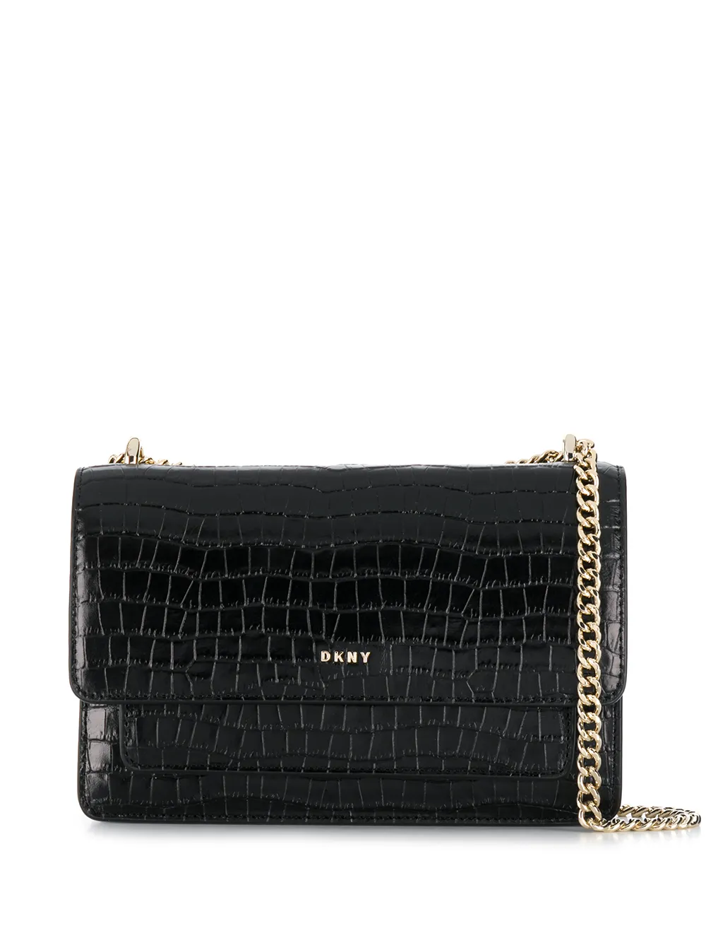 dkny crocodile effect leather bag