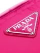Prada logo plaque padded belt bag