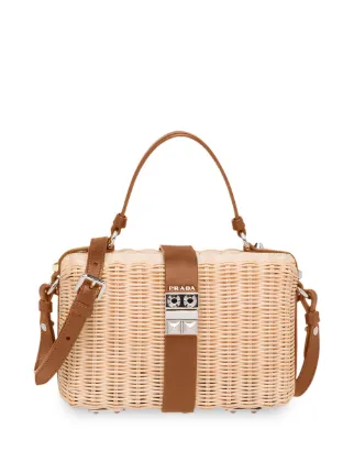 prada rattan bag