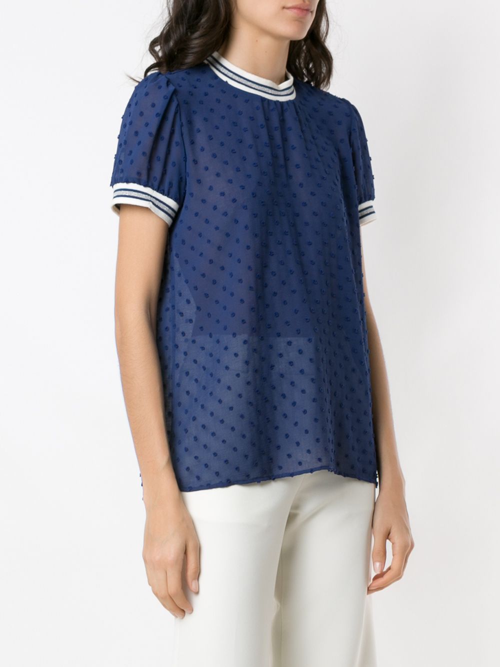 фото Martha Medeiros Eduarda polka dots textured blouse