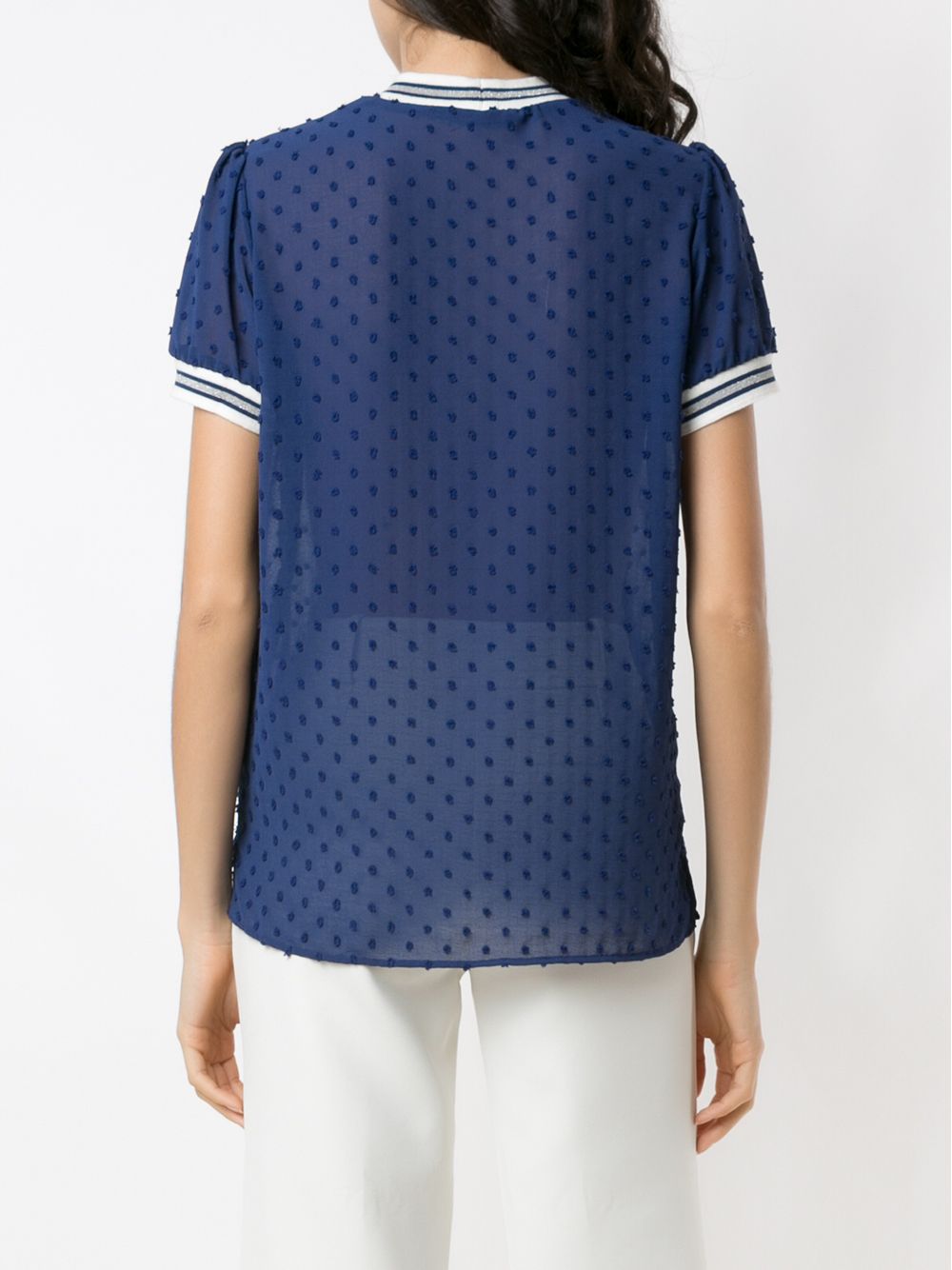 фото Martha Medeiros Eduarda polka dots textured blouse