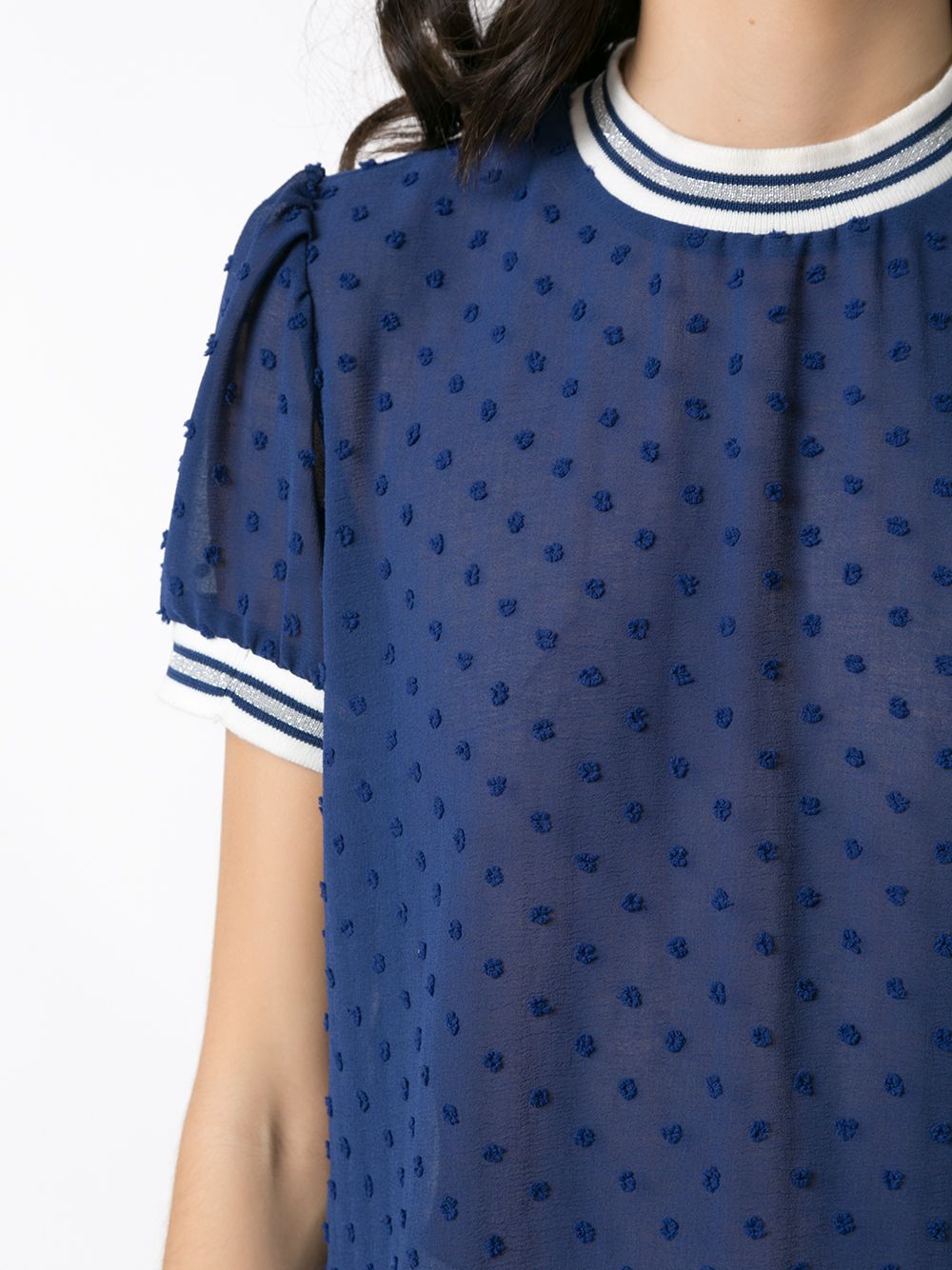 фото Martha Medeiros Eduarda polka dots textured blouse