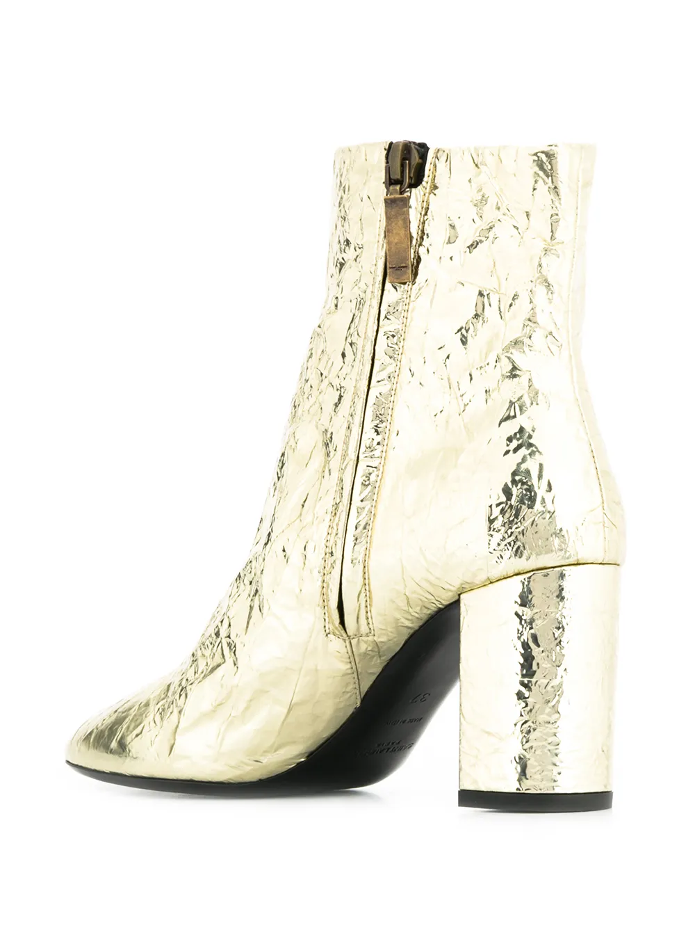 Saint Laurent Lou ankle boots Gold