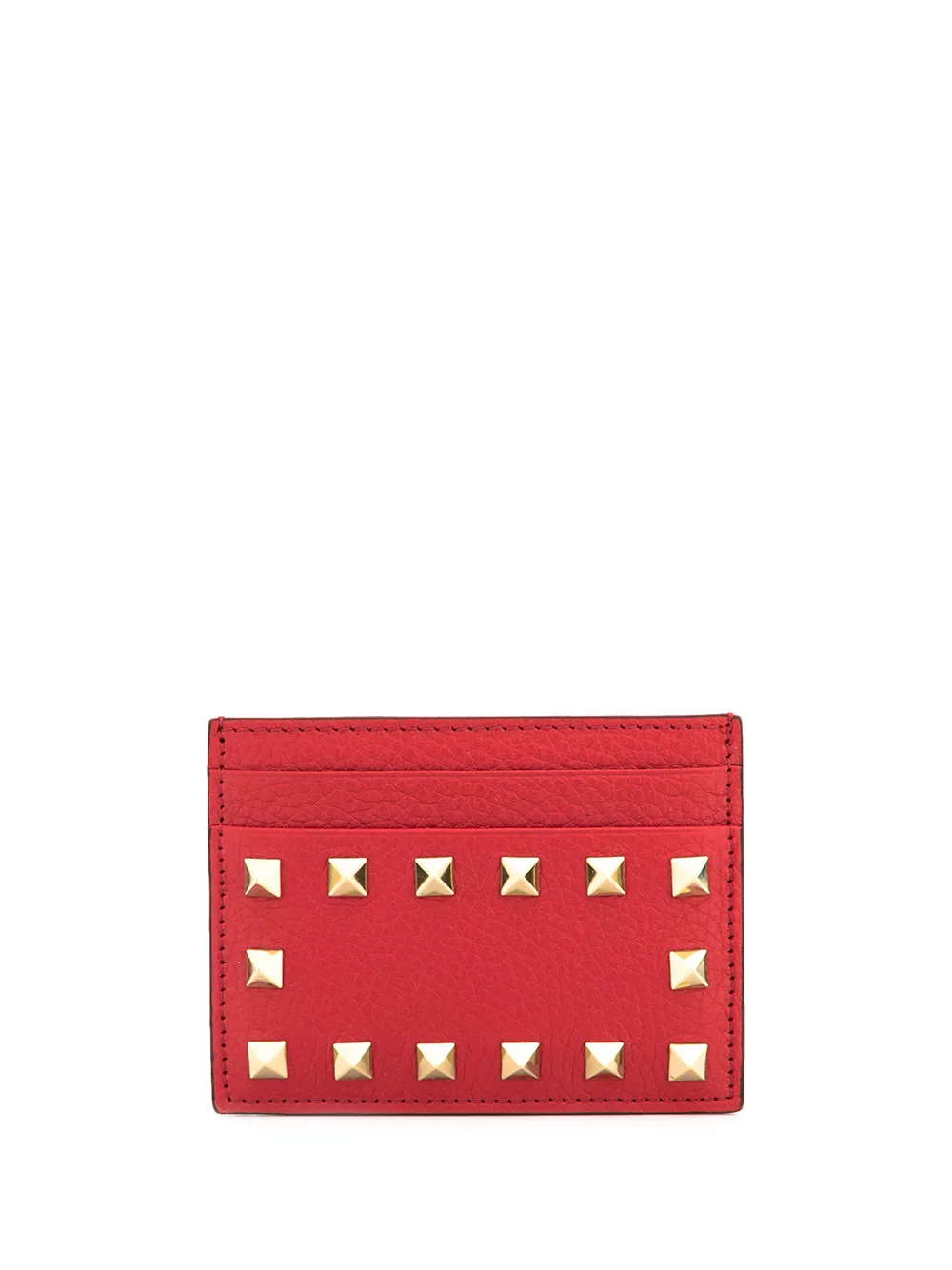 

Valentino Garavani tarjetero Rockstud - Rojo