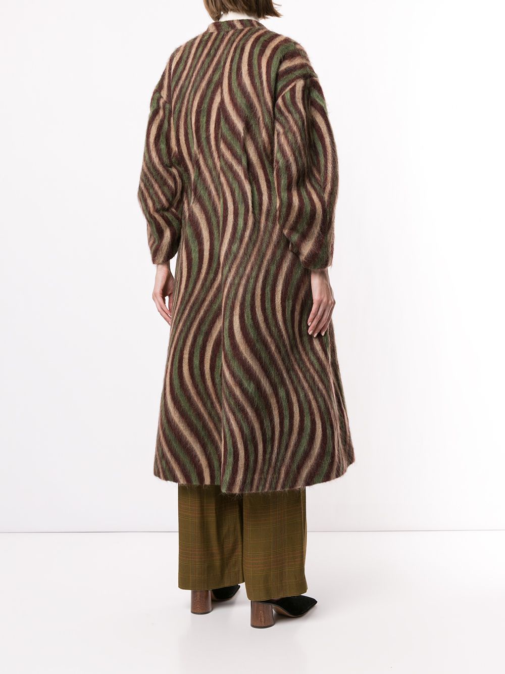 фото Muller of yoshiokubo пальто длины миди с принтом