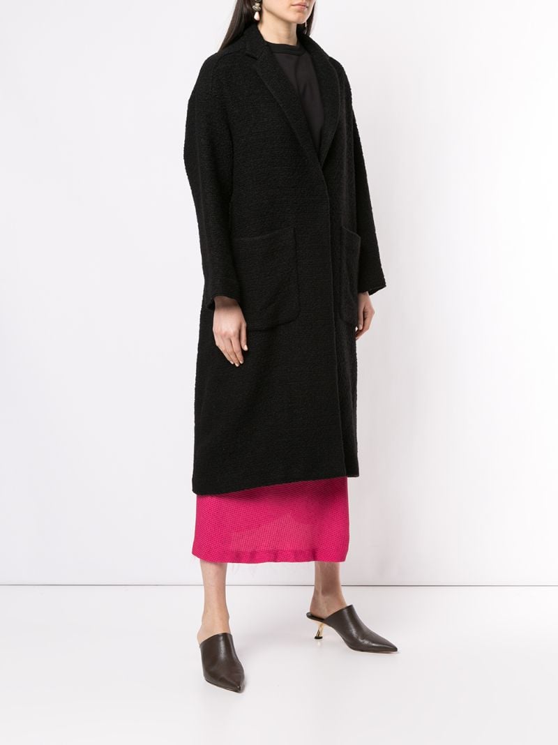 Shop Muller Of Yoshiokubo Cesped Shearling Coat In Black