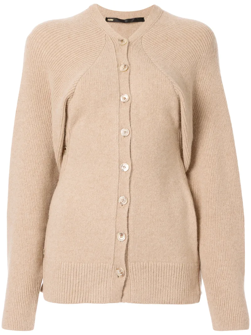 MULLER OF YOSHIOKUBO LONG-SLEEVE FITTED CARDIGAN