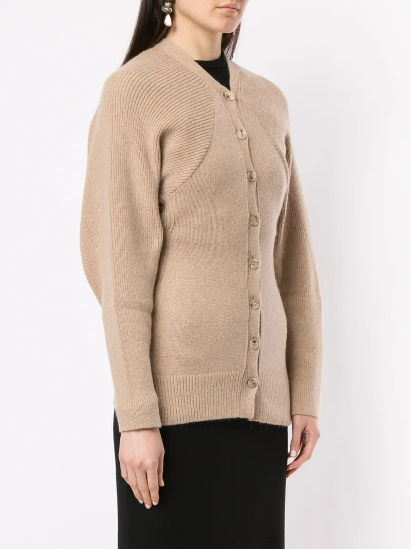 MULLER OF YOSHIOKUBO LONG-SLEEVE FITTED CARDIGAN