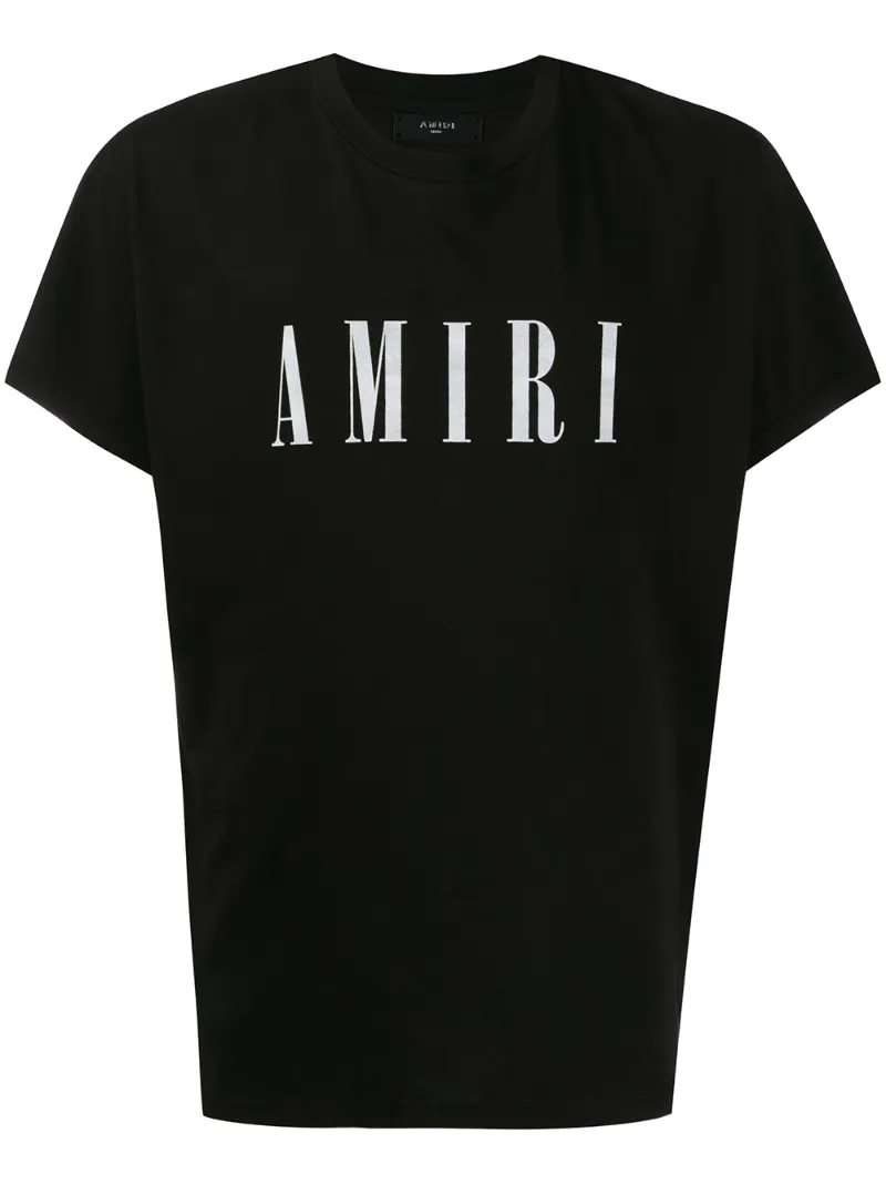 Amiri T-shirts AMIRI LOGO PRINT T-SHIRT - BLACK
