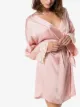 La Perla Maison lace-trimmed silk-blend robe