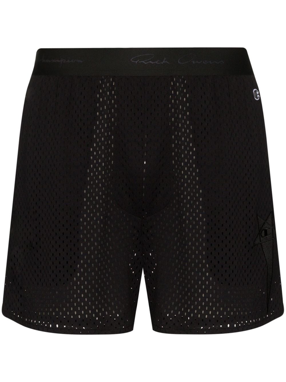 фото Rick owens champion x champion mesh logo basketball shorts