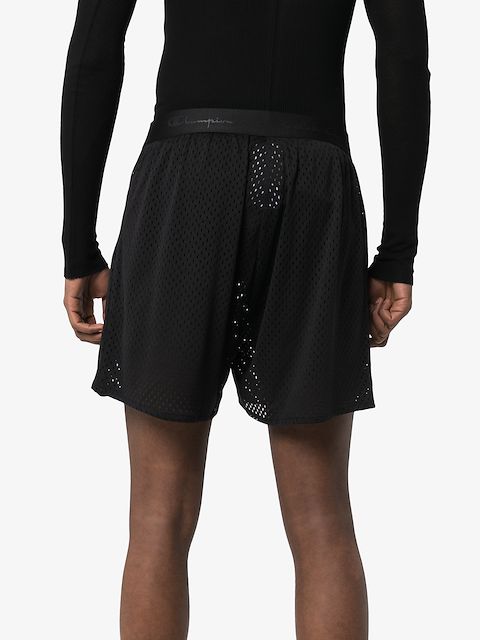 rick owens x champion shorts