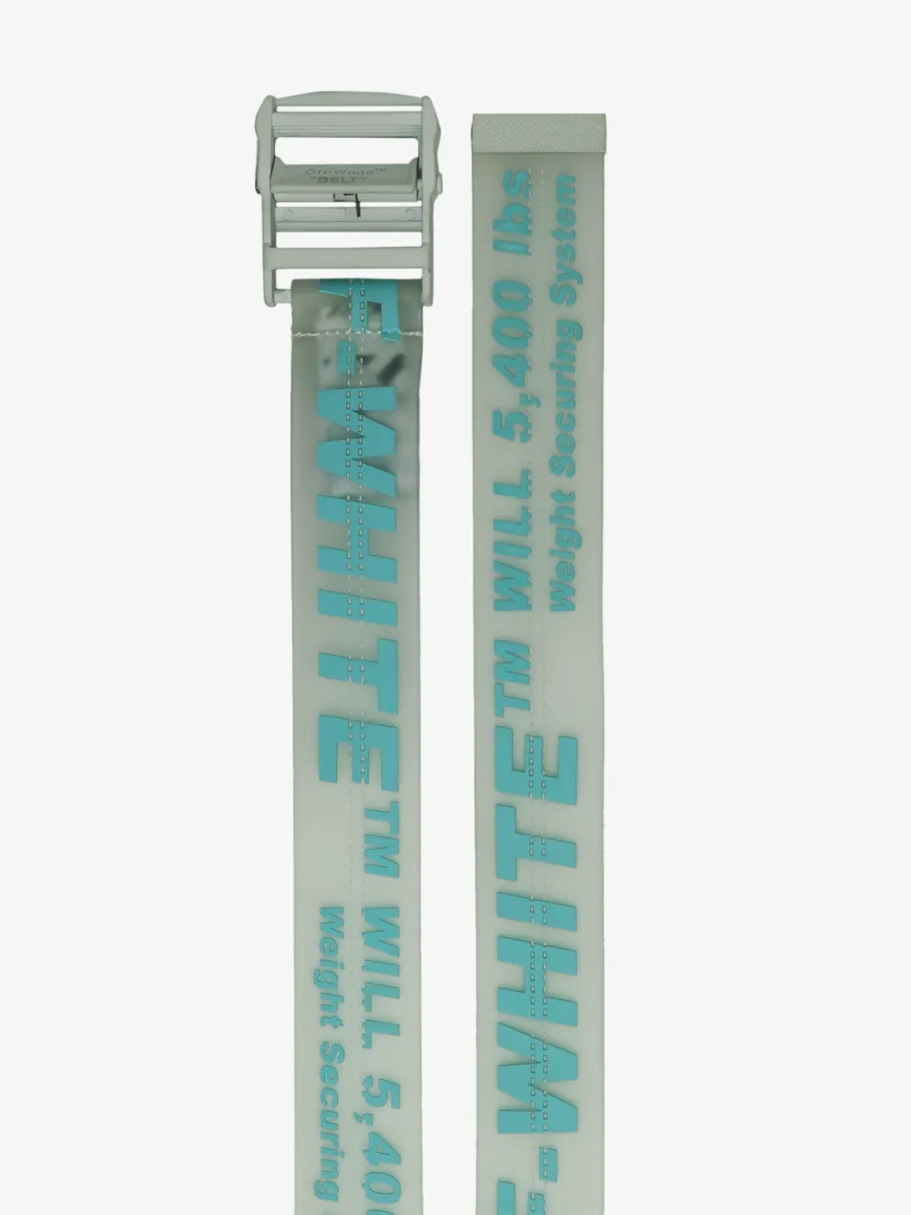 OFF-WHITE OFF-WHITE TRANSPARENT INDUSTRIAL LOGO RUBBER BELT,OWRB009R20851075983114354805