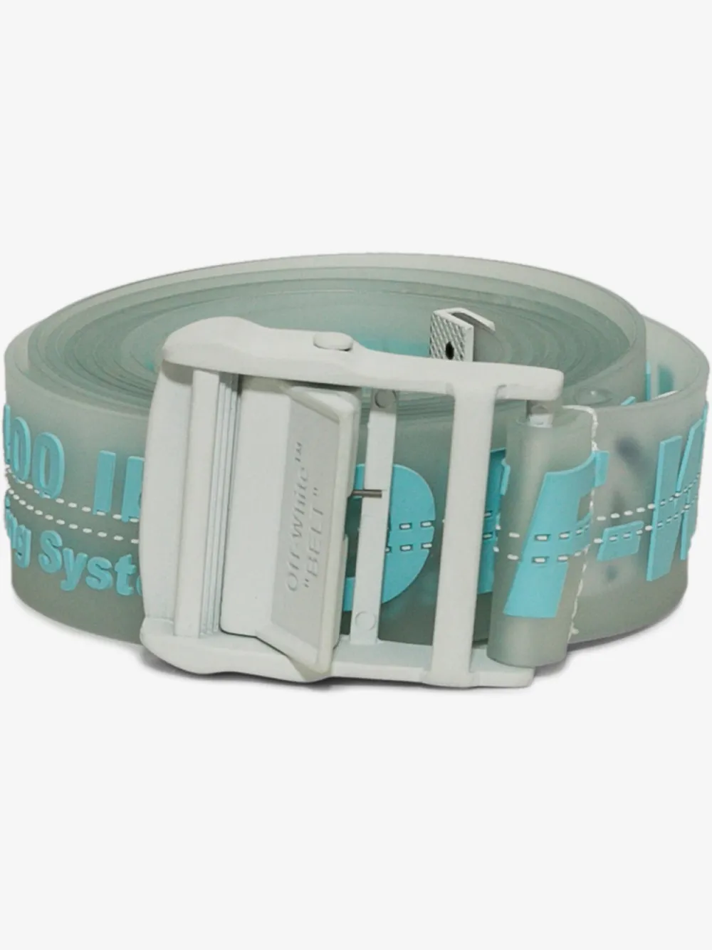 OFF-WHITE OFF-WHITE TRANSPARENT INDUSTRIAL LOGO RUBBER BELT,OWRB009R20851075983114354805