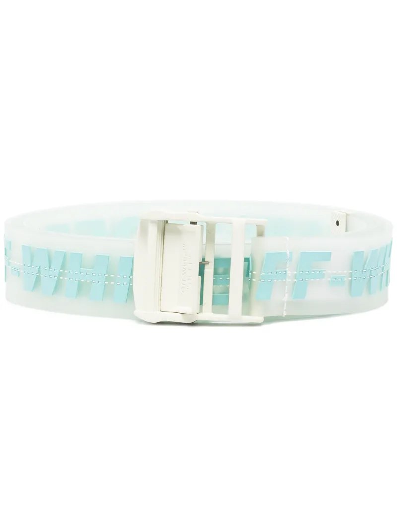 OFF-WHITE INDUSTRIAL LOGO CLEAR BELT