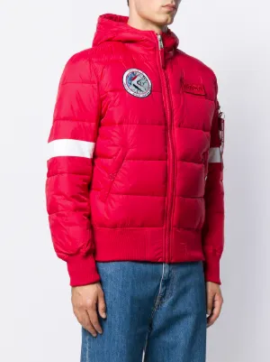 Alpha Industries Vadderad Jacka Med NASA motiv Farfetch Alpha Industries Vadderad Jacka Med NASA motiv Farfetch