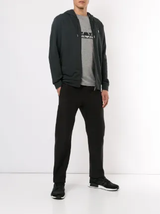armani zip up hoodie