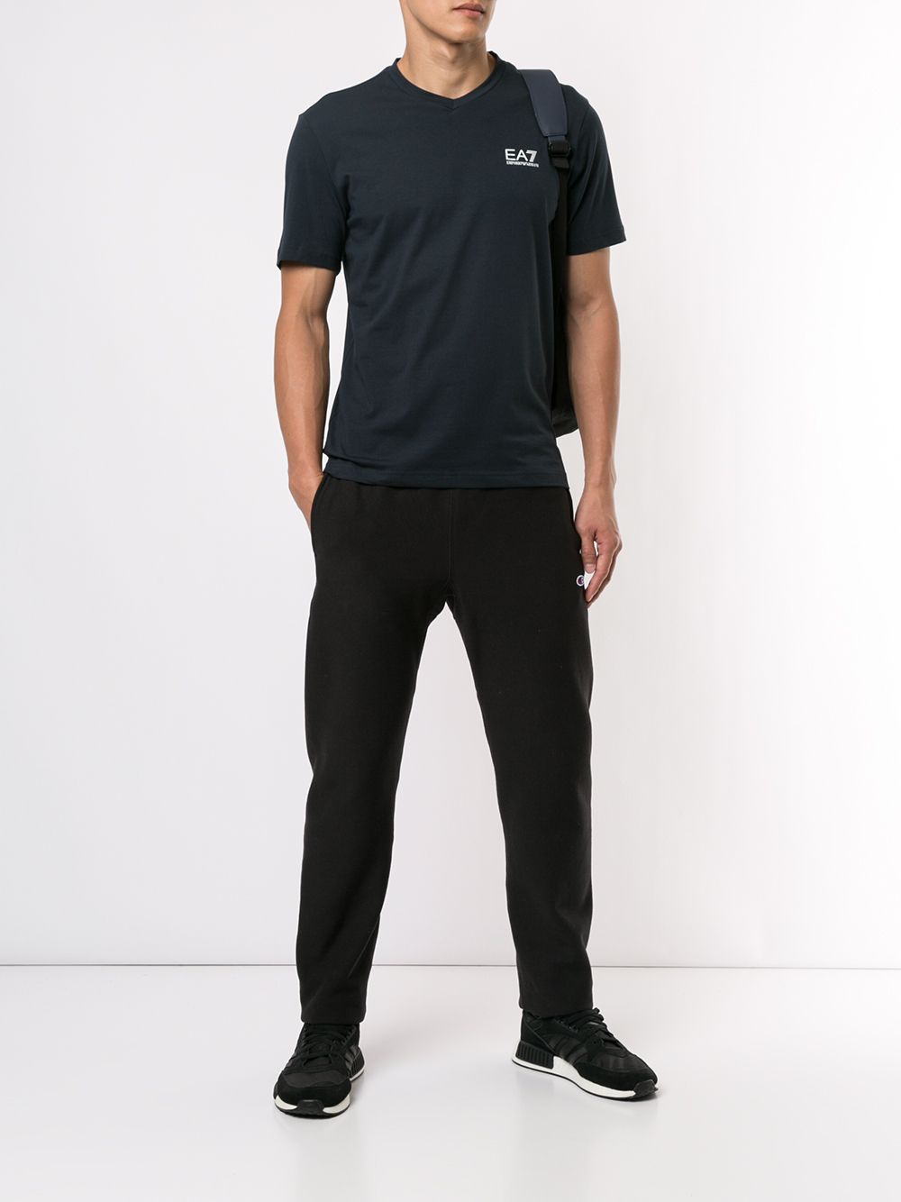 Ea7 Emporio Armani v-neck T-shirt - Farfetch