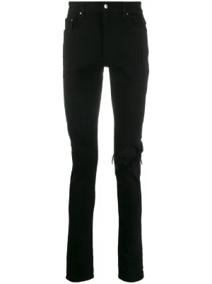 AMIRI Calça Jeans Skinny MX1 Efeito Destroyed | Preto | FARFETCH BR