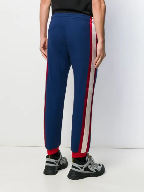 gucci side stripe track pants