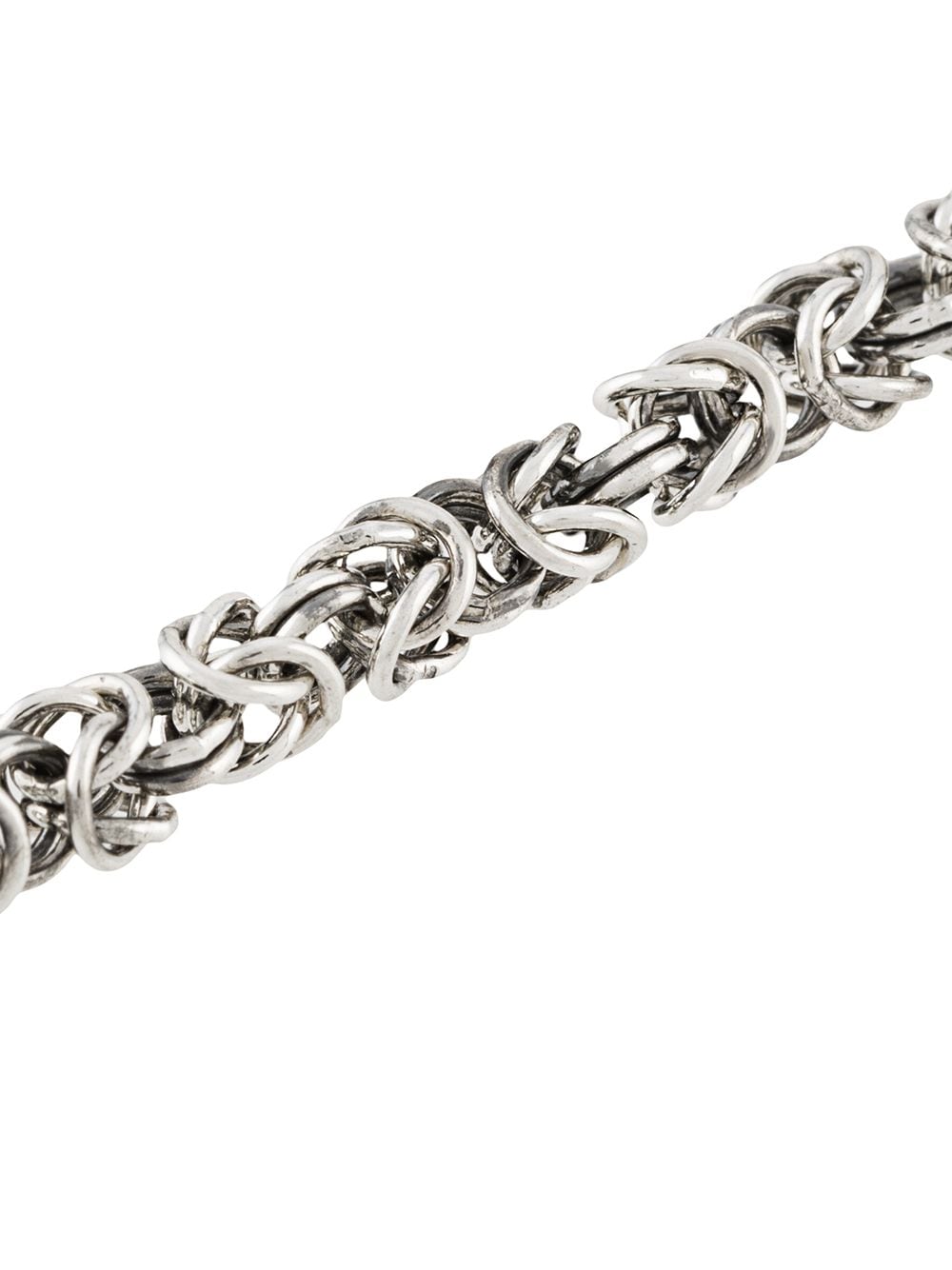 Shop Emanuele Bicocchi Byzantine Chain Bracelet In Silver